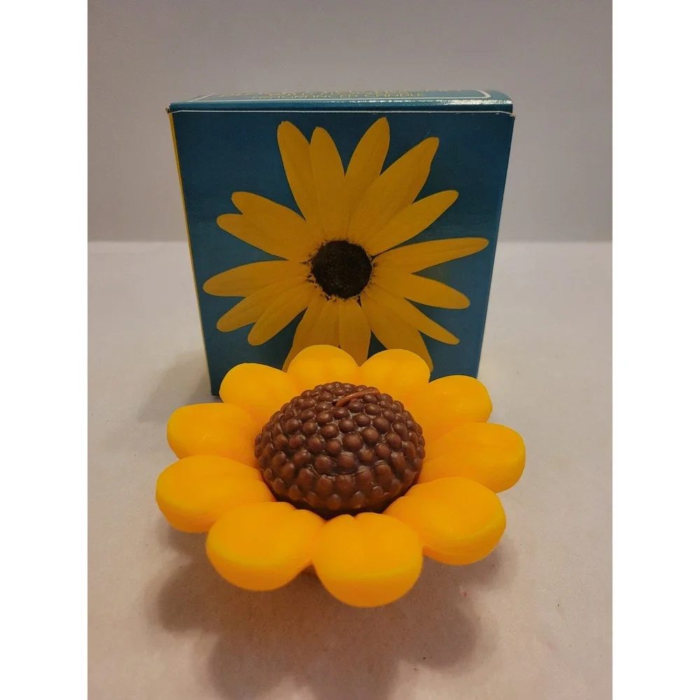 VTG Avon Black-Eyed Susan Sun Flower 1970s Collectible Wax Display Figure w/ Box